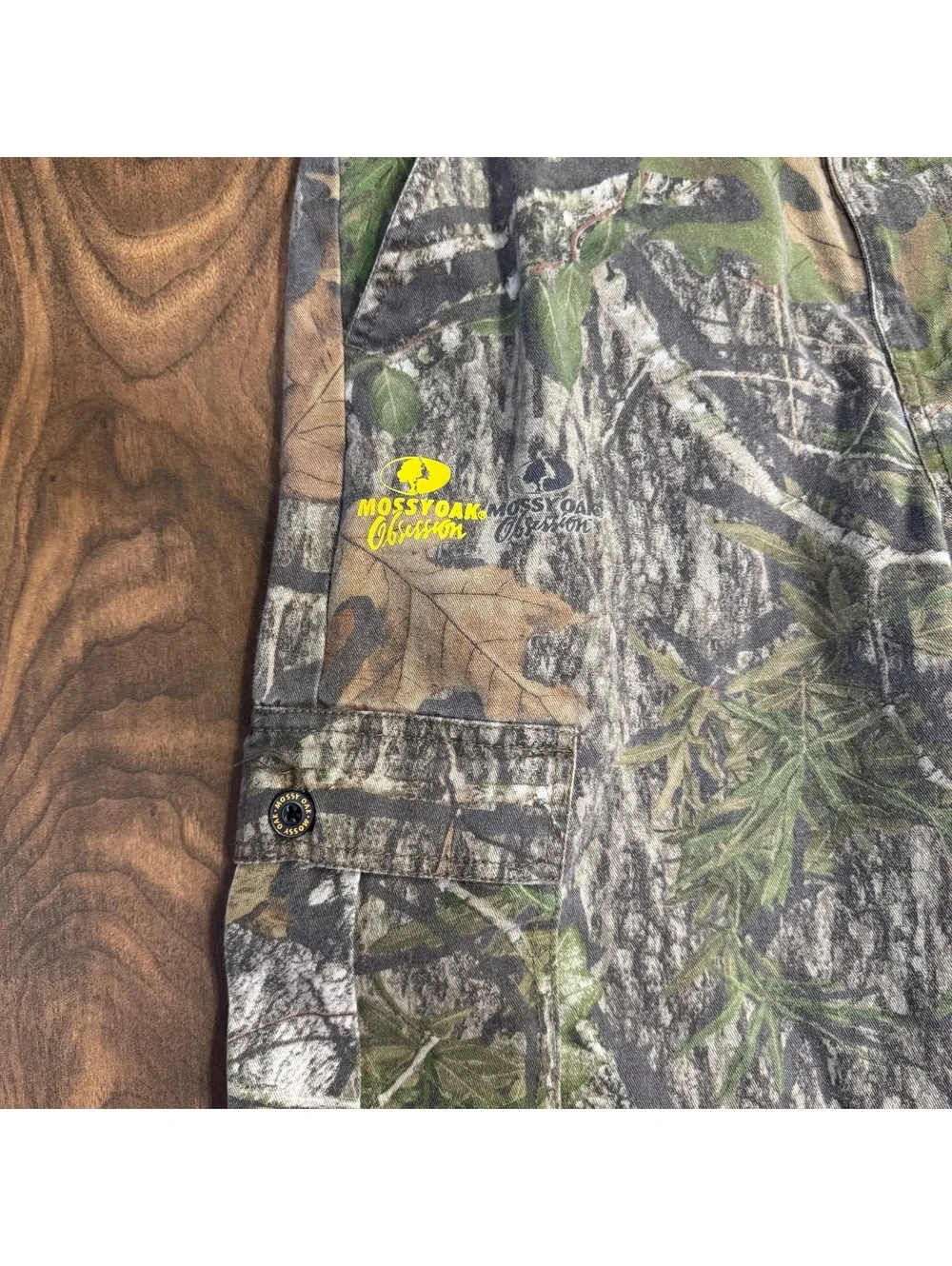 Mossy Oak Obsession Men’s Camo Cargo Hunting Pants 32-34 Adjustable Hem